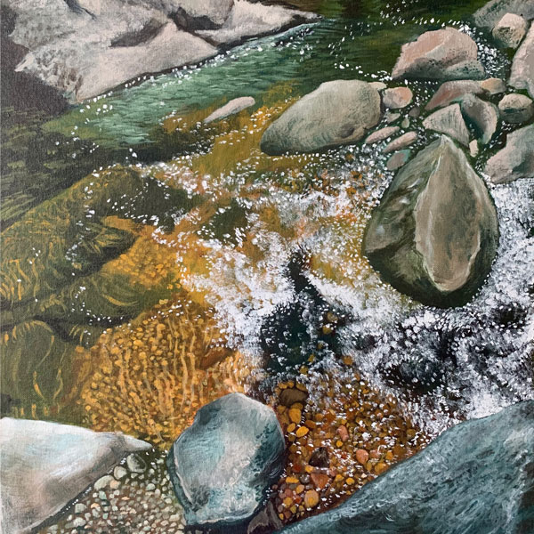 Painting of a stream